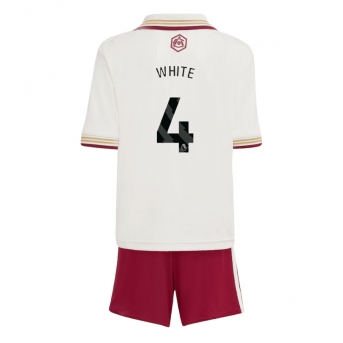 Billige Fotballdrakt Arsenal Ben White #4 Replika Tredjedraktsett Barn 2025-26 Kortermet (med bukser)
